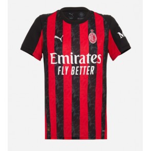 AC Milan Replica Home Stadium Shirt for Women 2025-26 Short Sleeve